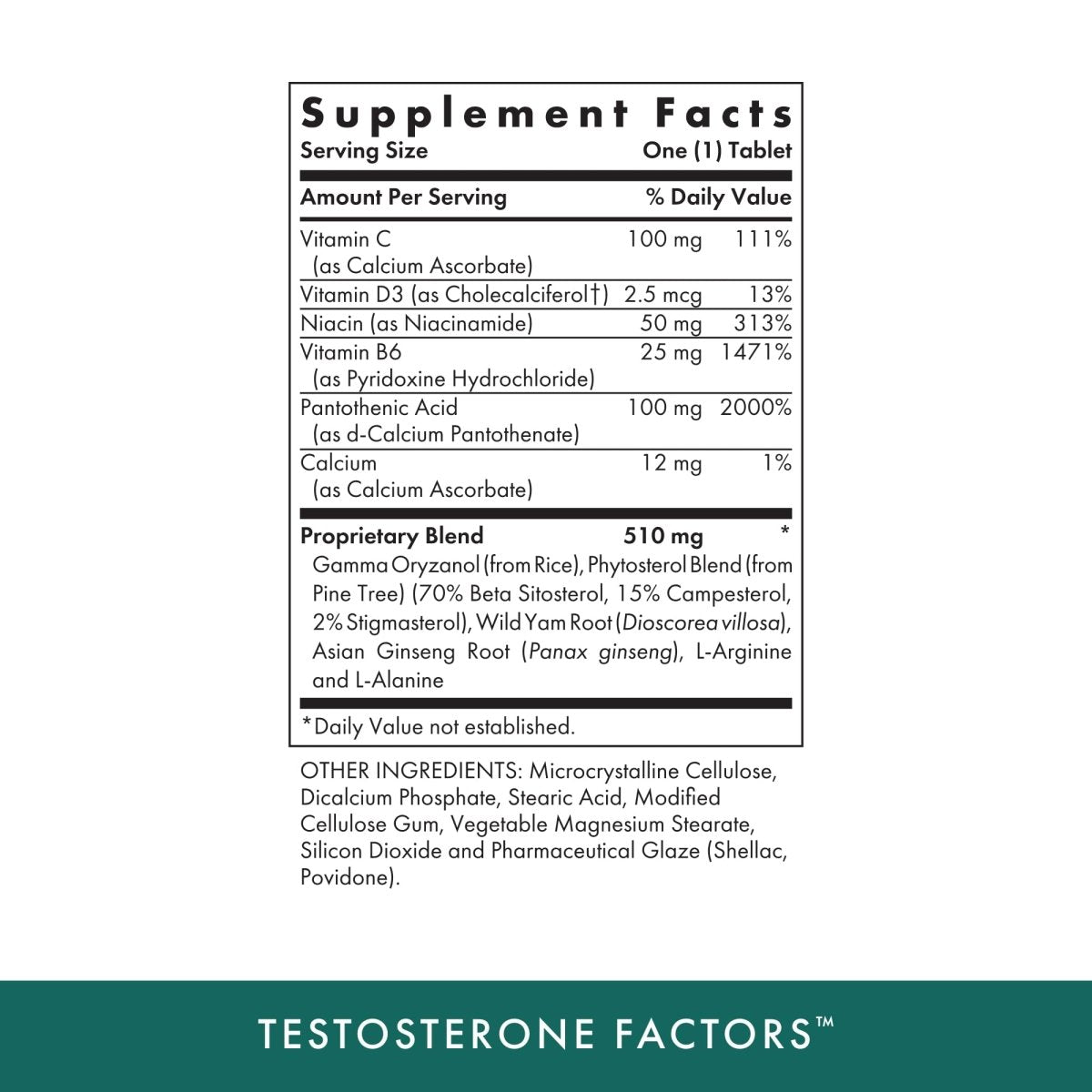 Michael's Naturopathic Programs - Testosterone Factors - 120 Vegetarian Tablets