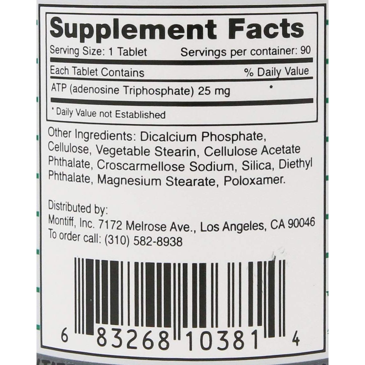 Montiff A.T.P. 25mg 90 Tablets