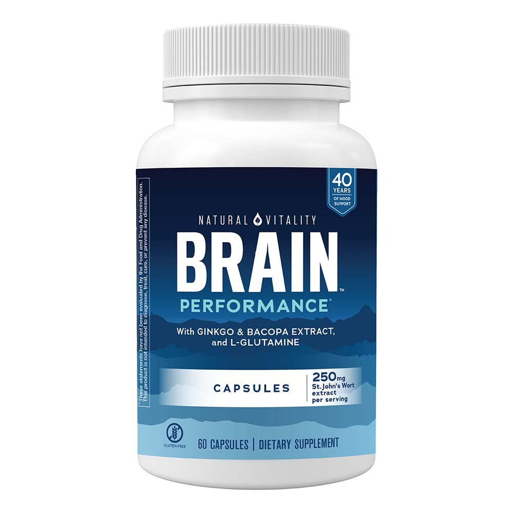 Natural Vitality Brain Performance 60 Capsules