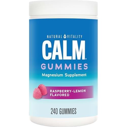 Natural Vitality Calm Gummies Raspberry Lemon 20 Gummies