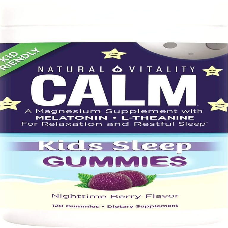 Natural Vitality Calm Kids Nightiime Berry 120 Gummies