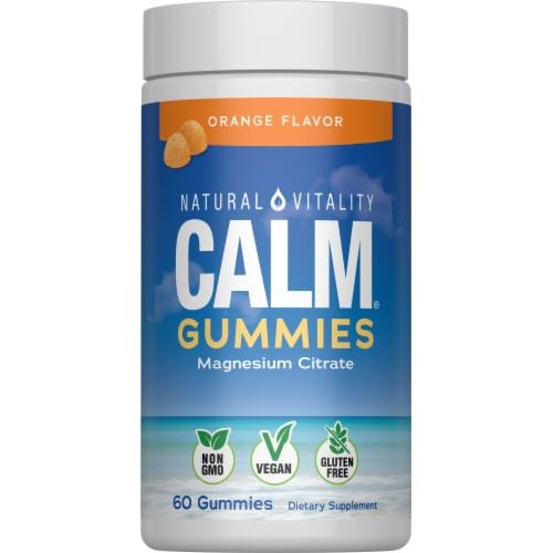 Natural Vitality Calm Orange Flavor 60 Gummies