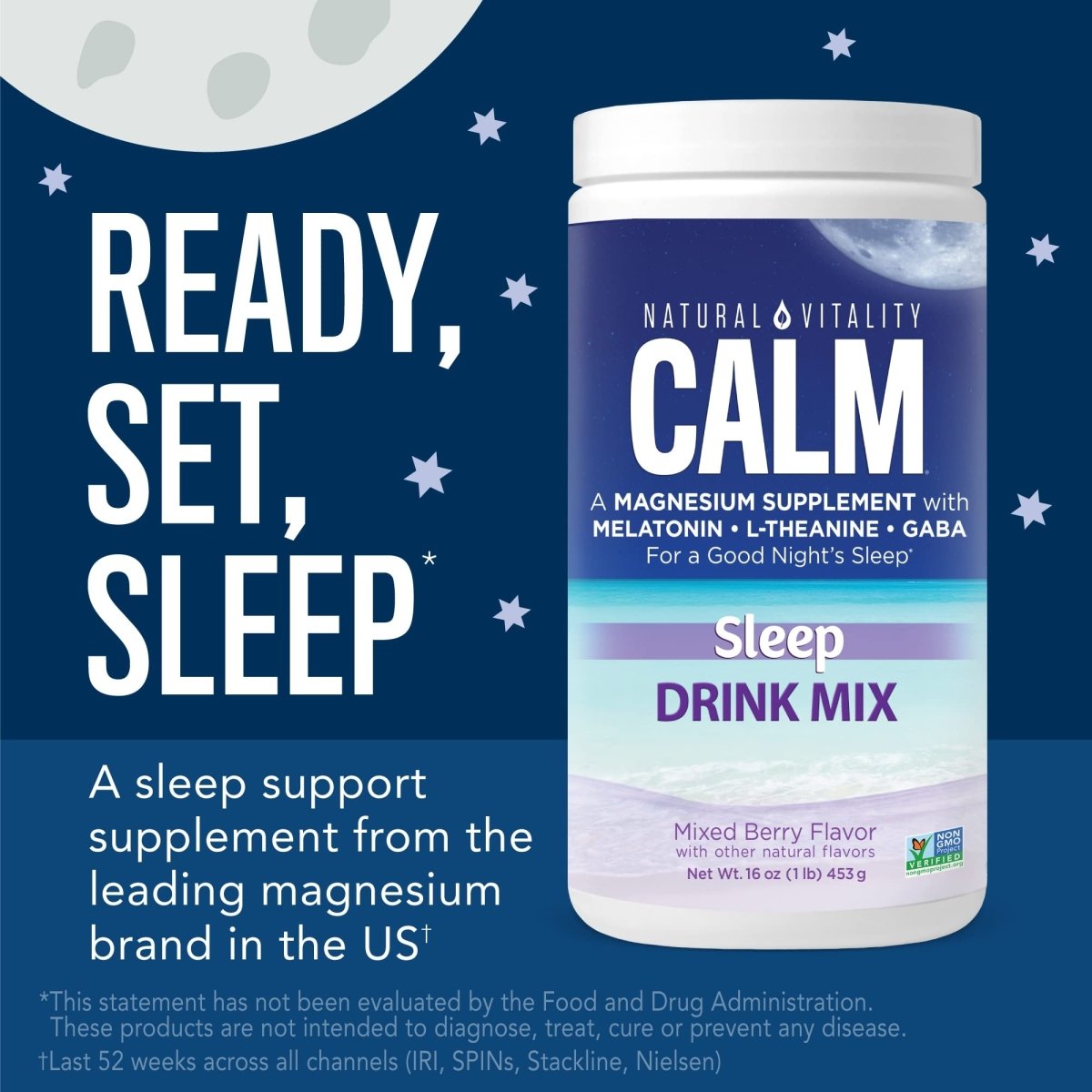 Natural Vitality Natural Calm Specifics Calmful Sleep Wildberry Flavor 6oz