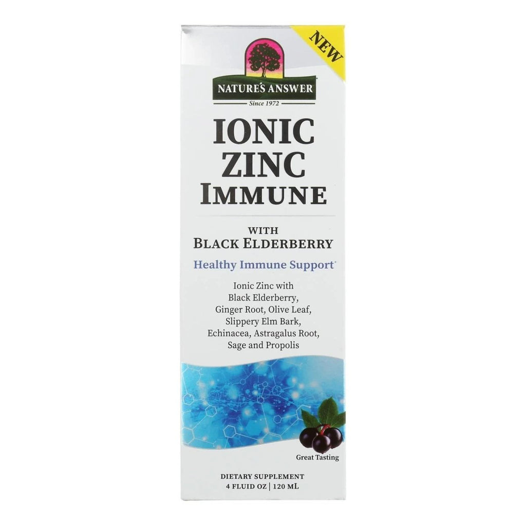 Nature's Answer - Ionic Zinc Immune with Black Elderberry - 4 fl. oz.