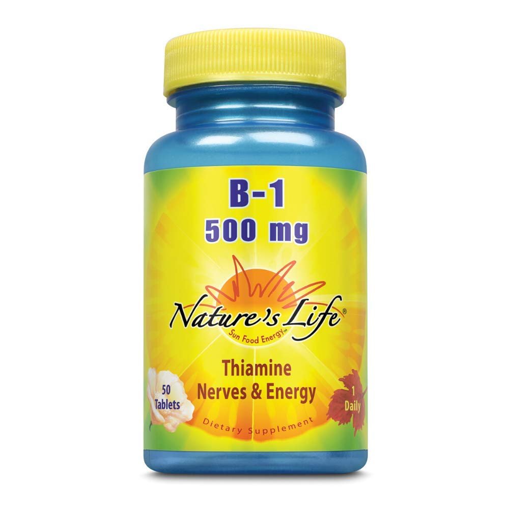 Nature's Life - Vitamin B-1 500 mg. - 50 Tablets