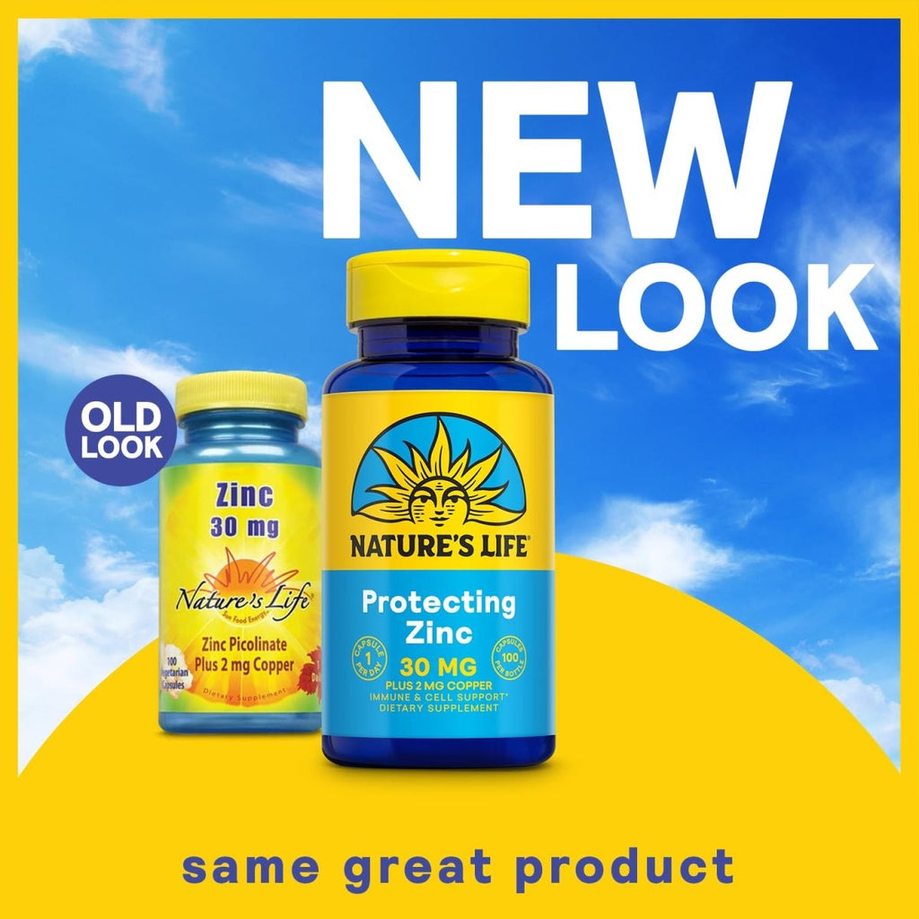 Nature's Life - Zinc 30 mg. - 100 Vegetarian Capsules