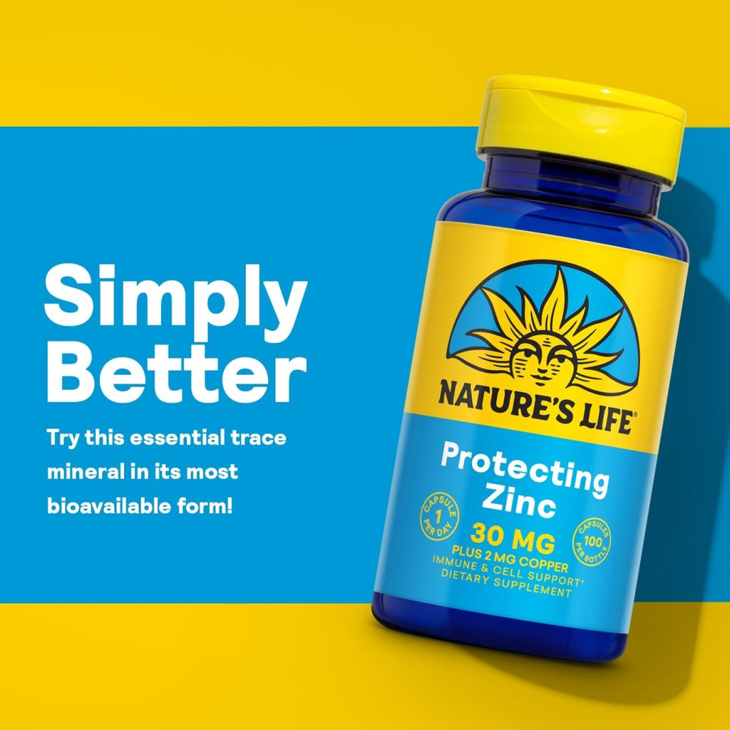 Nature's Life - Zinc 30 mg. - 100 Vegetarian Capsules