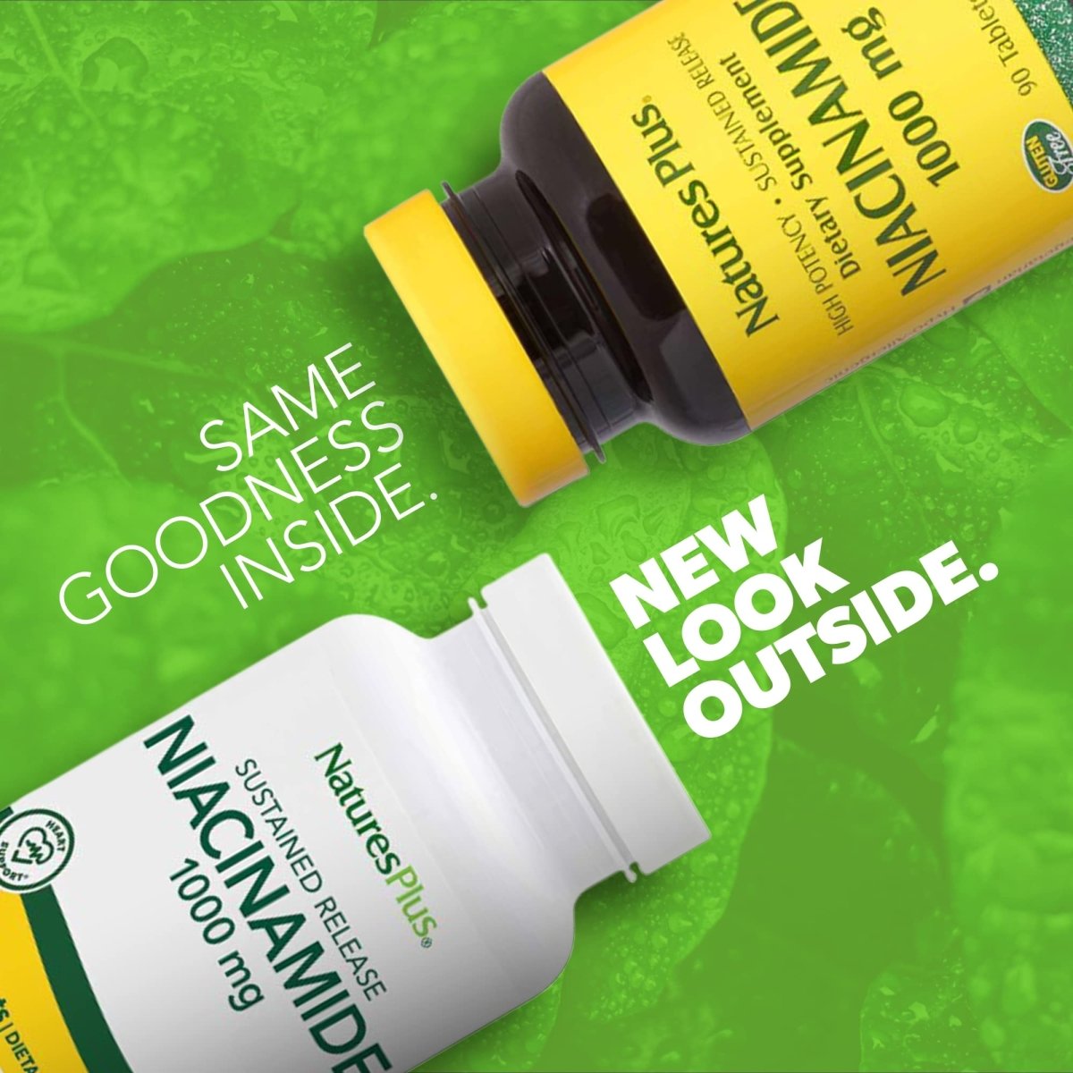 Natures Plus - Niacinamide Sustained Release 1000 mg. - 90 Tablets