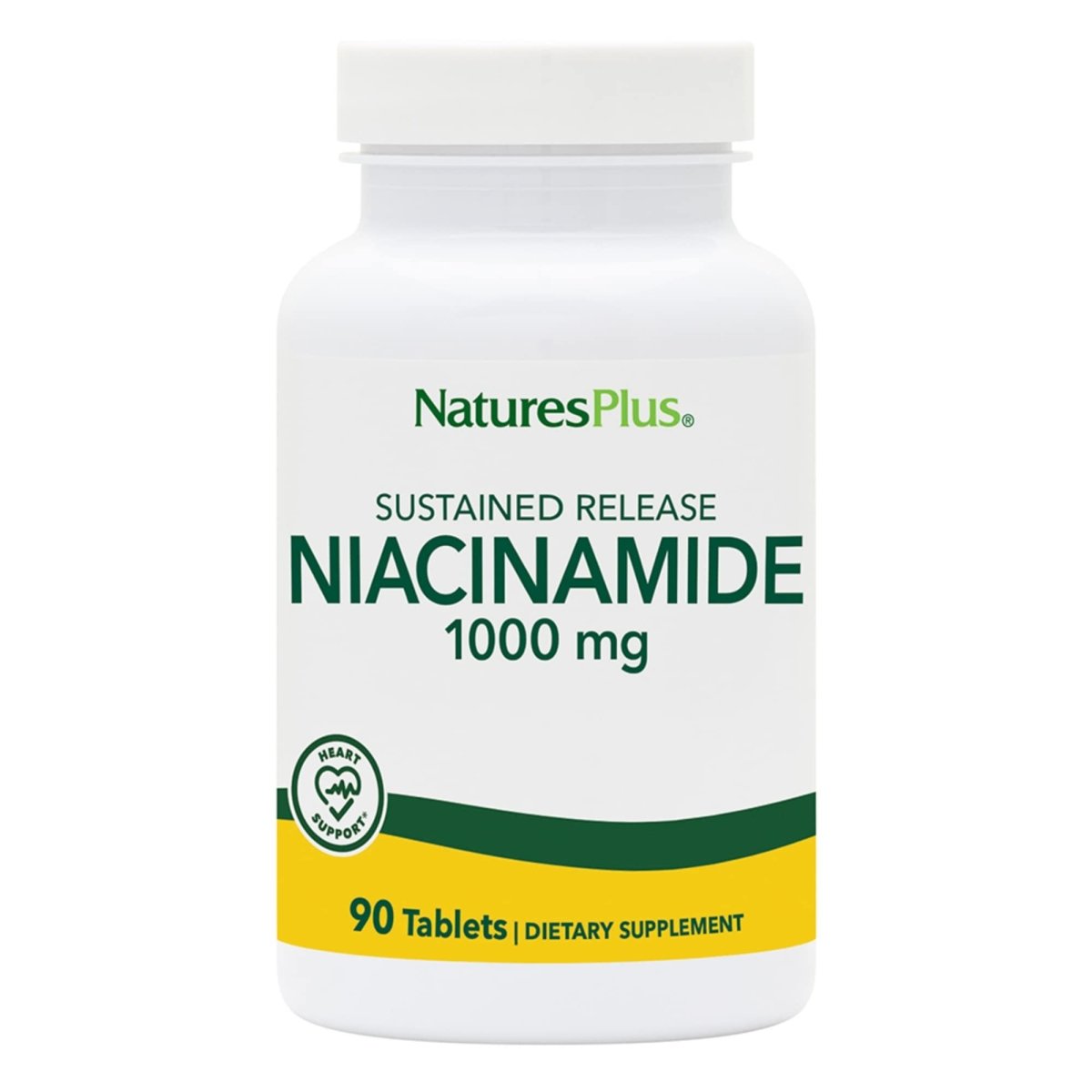 Natures Plus - Niacinamide Sustained Release 1000 mg. - 90 Tablets