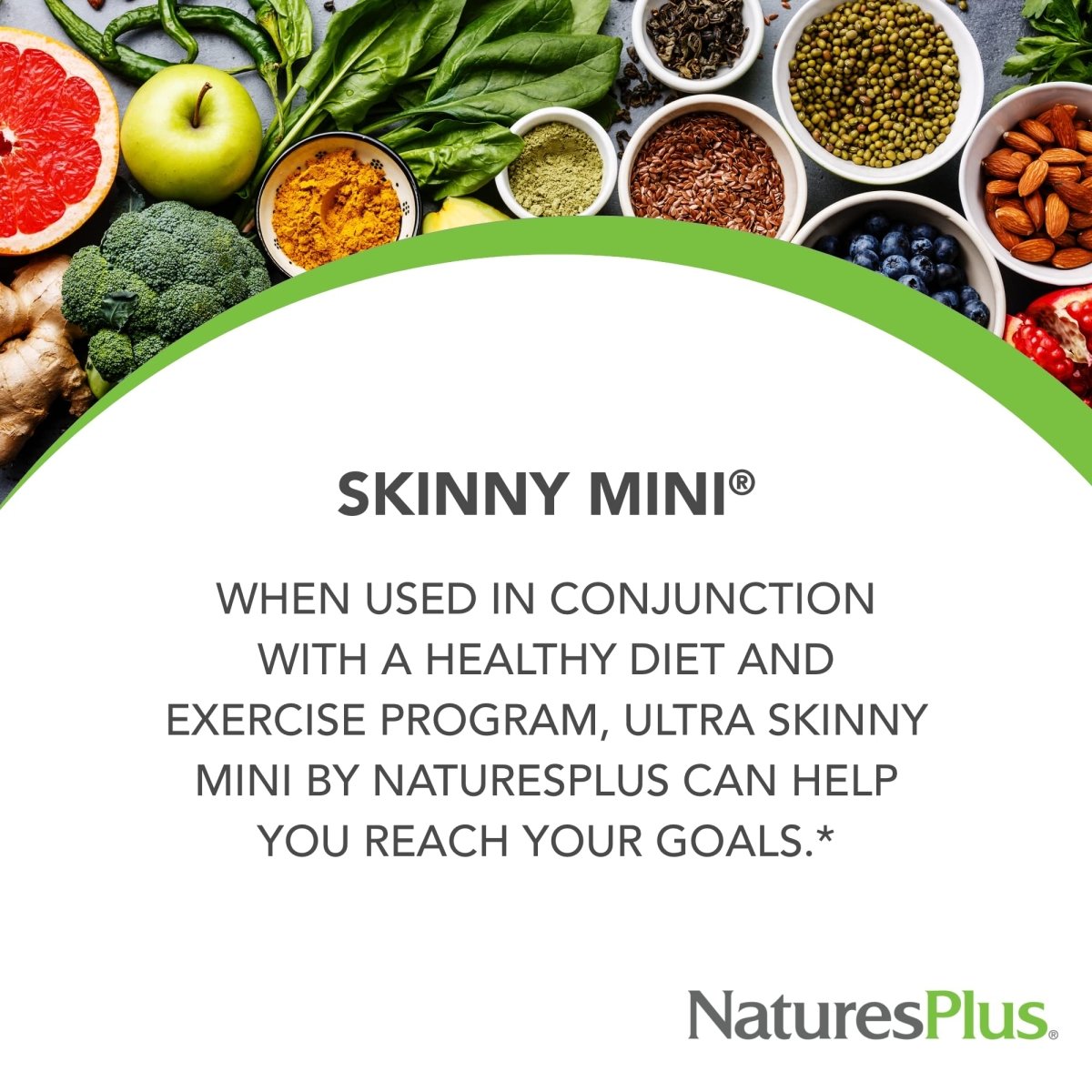 Natures Plus - Skinny Mini Energizing Weight Loss Formula - 90 Vegetarian Capsules