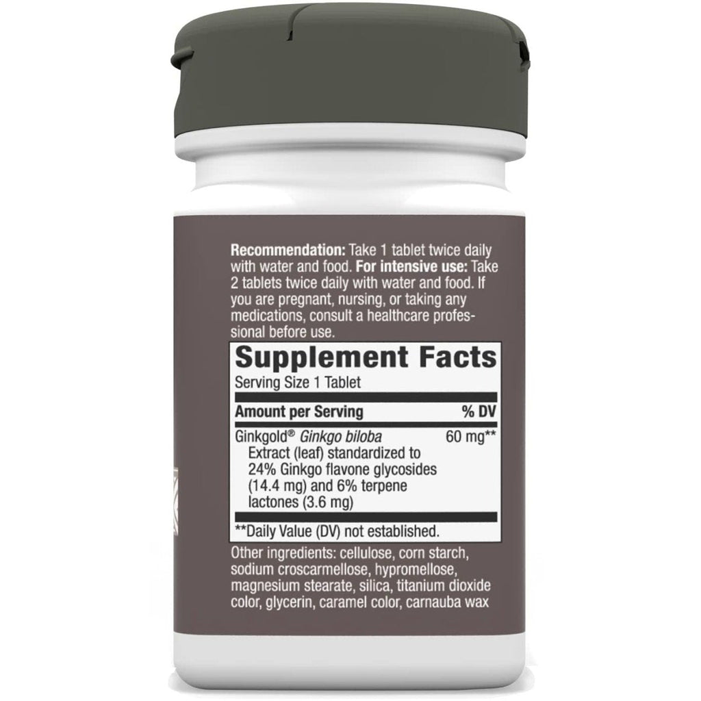 Nature's Way Advanced Ginkgold Extract - Cognitive and Memory Support* - 50 Tablets