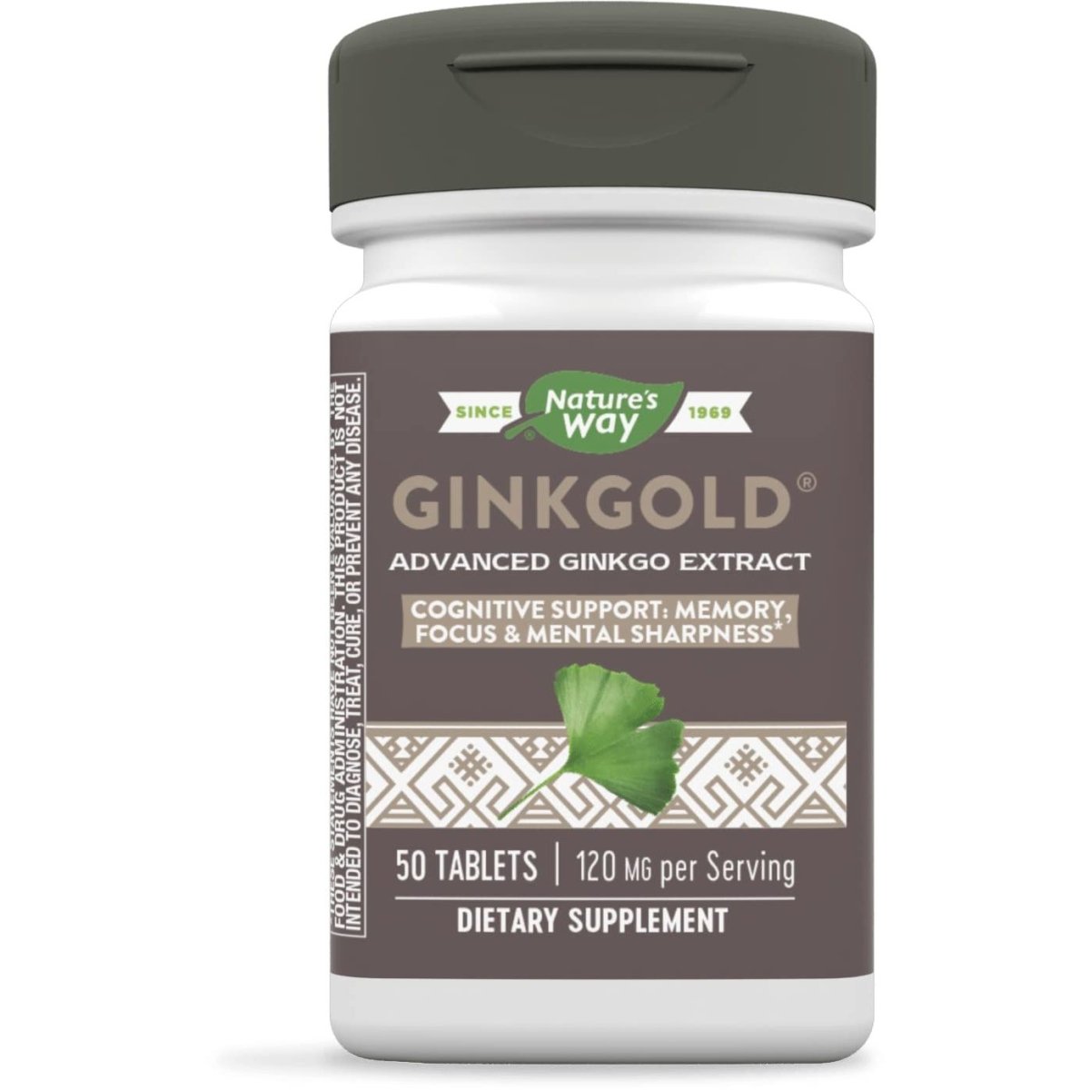 Nature's Way Advanced Ginkgold Extract - Cognitive and Memory Support* - 50 Tablets