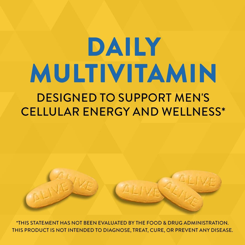 Nature's Way Alive! Complete Energy Multivitamin for Men, with High Potency B-Vitamins, Supports Cellular Energy*, 130 Tablets