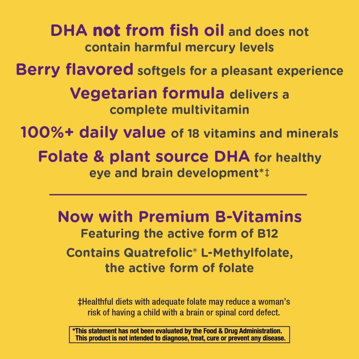 Nature's Way Alive! Complete Premium Prenatal Multivitamin for Women, Healthy Eye and Brain Development*, 60 Vegetarian Softgels