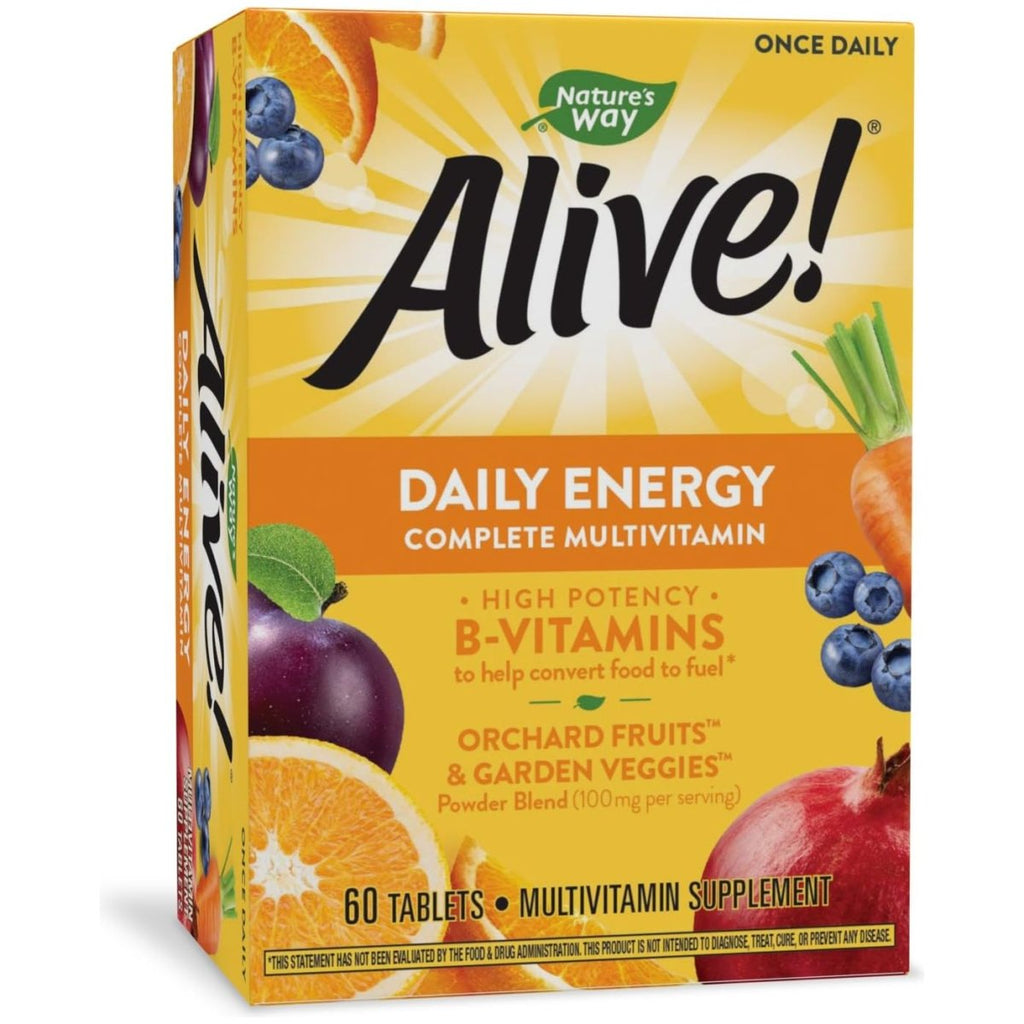 Nature?s Way Alive! Daily Energy Multivitamin 22 Vitamins and Minerals 60 Tablets