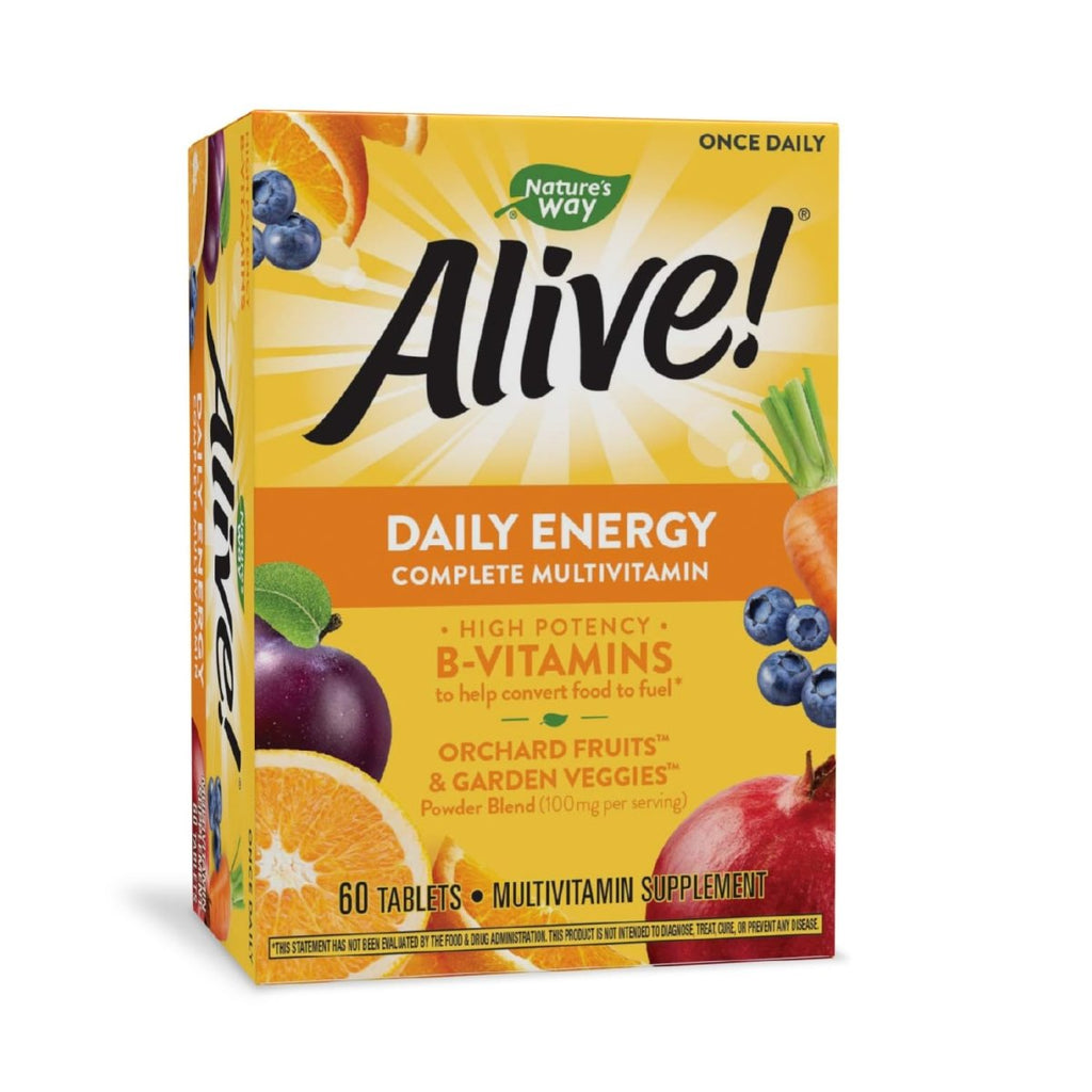 Nature?s Way Alive! Daily Energy Multivitamin 22 Vitamins and Minerals 60 Tablets