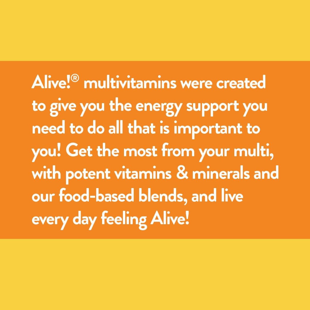 Nature?s Way Alive! Daily Energy Multivitamin 22 Vitamins and Minerals 60 Tablets