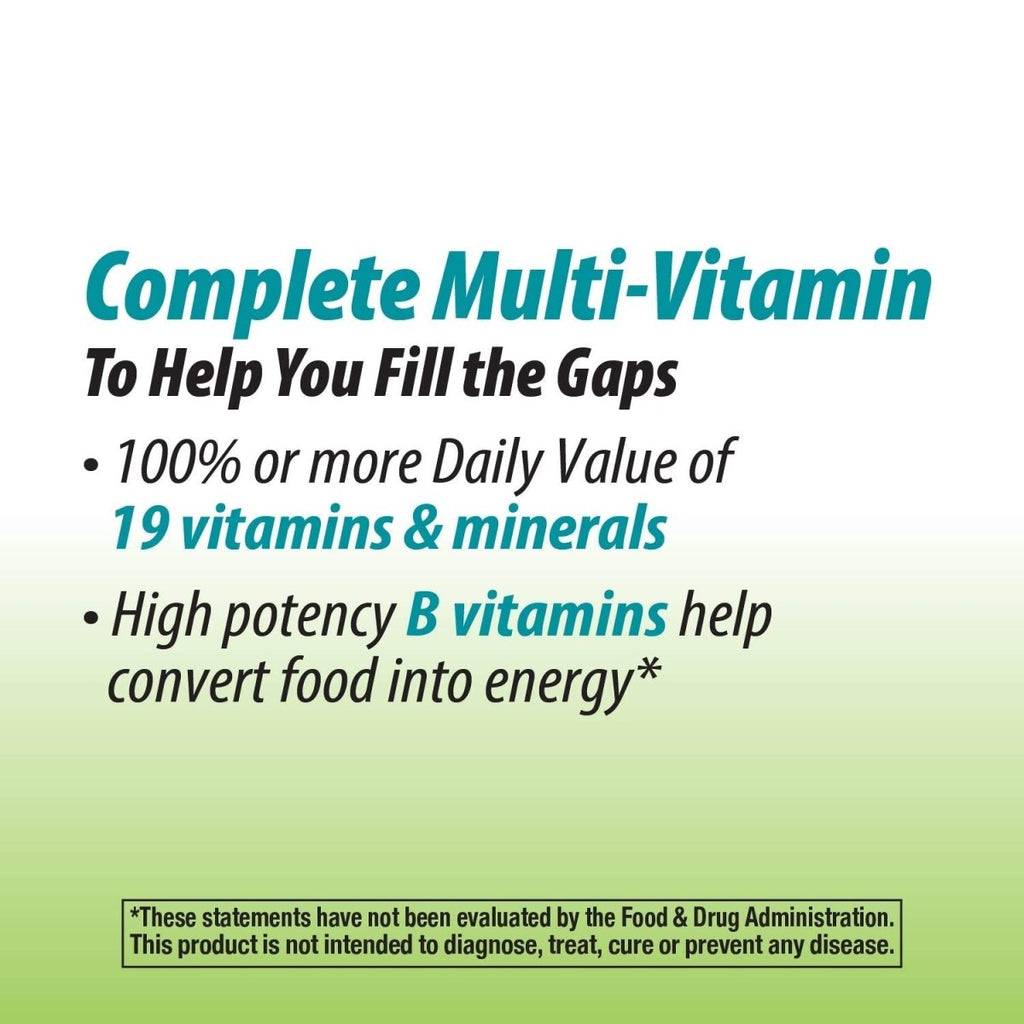 Nature's Way Alive! Garden Goodness Men's Multivitamin, One Serving of Veggies and Fruits**, High Potency B-Vitamins, 60 Tablets