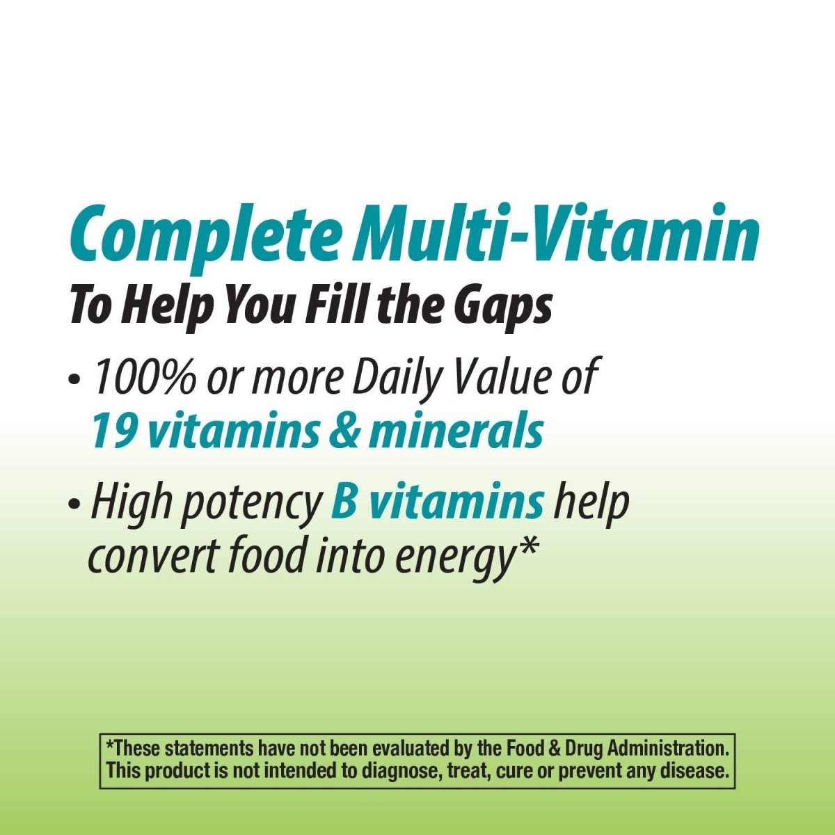 Nature's Way Alive! Garden Goodness Men's Multivitamin, One Serving of Veggies and Fruits**, High Potency B-Vitamins, 60 Tablets