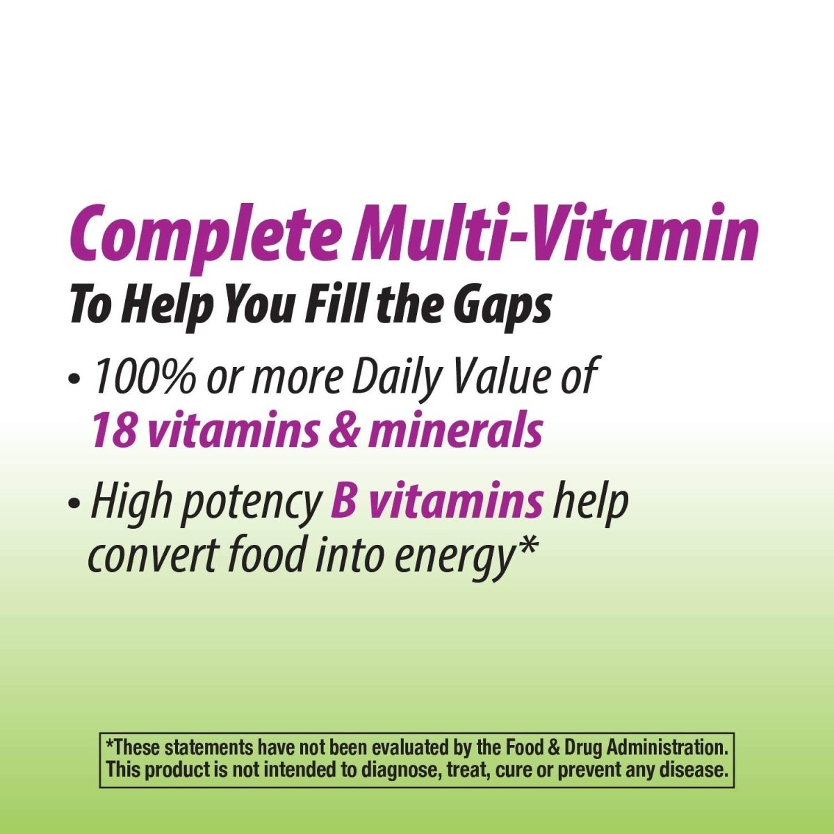 Nature's Way Alive! Garden Goodness Multivitamin for Women, 1 Serving Veggies & Fruits**, with Organic Kale, High Potency B-Vitamins, 60 Tablets