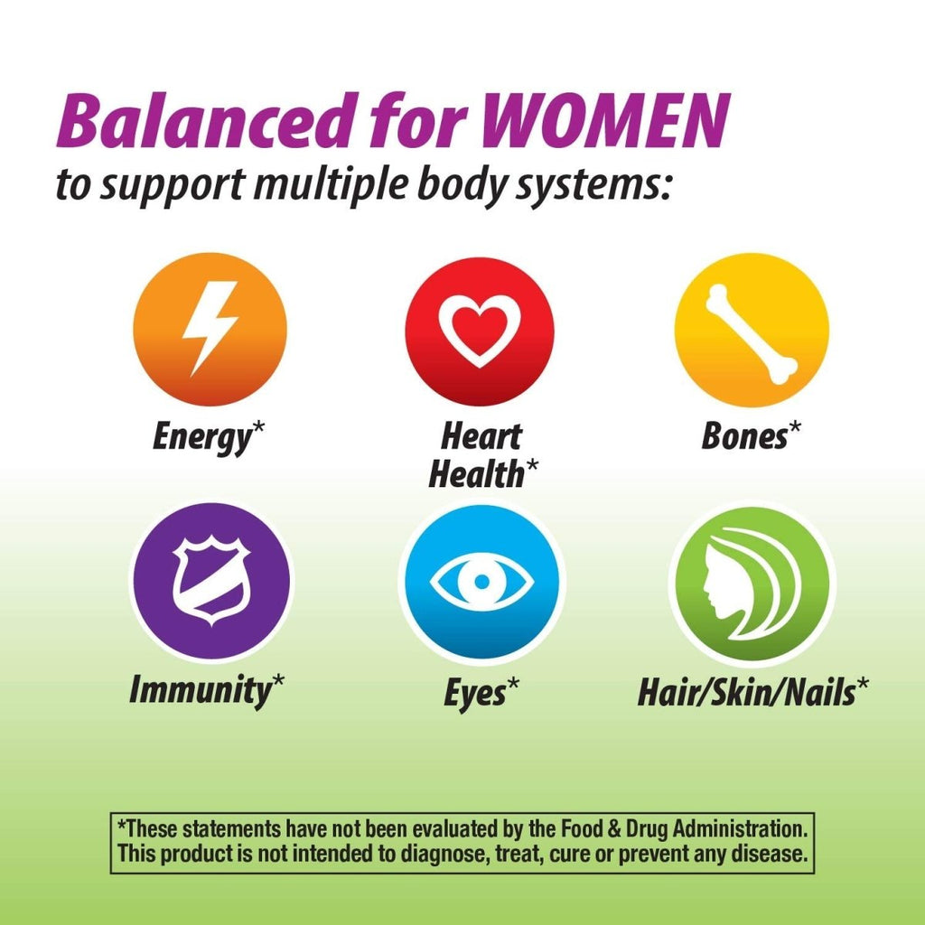 Nature's Way Alive! Garden Goodness Multivitamin for Women, 1 Serving Veggies & Fruits**, with Organic Kale, High Potency B-Vitamins, 60 Tablets