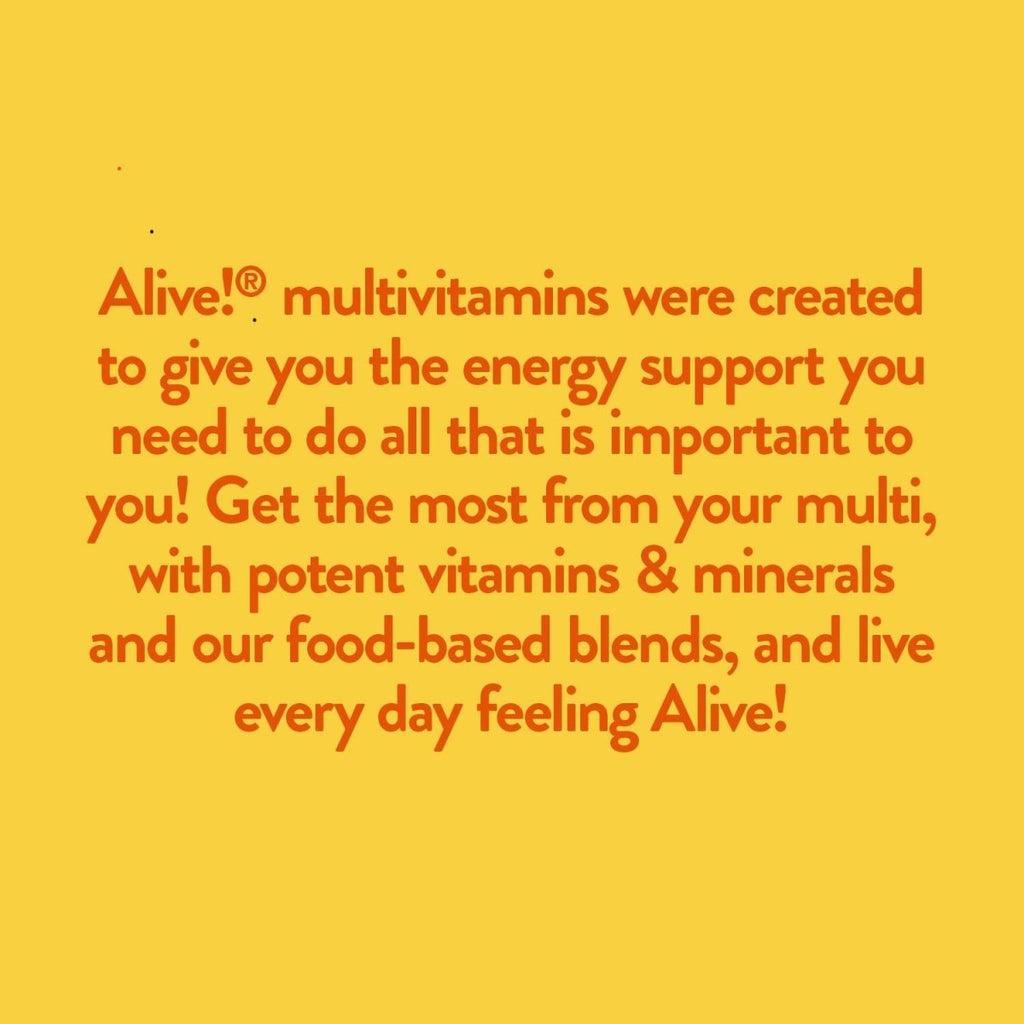 Nature's Way Alive! Max3 Potency Multivitamin, Support Daily Energy Metabolism*, No Added Iron, 90 Tablets