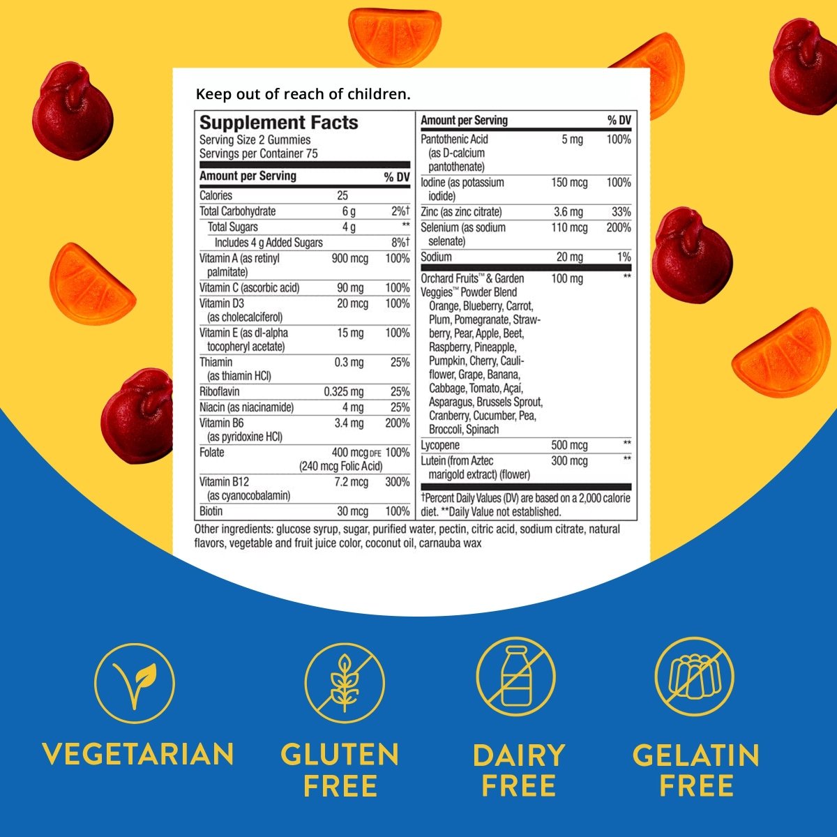 Nature?s Way Alive! Men?s 50+ Gummy Multivitamins, Supports Multiple Body Systems*, Supports Cellular Energy, B-Vitamins, Gluten-Free, Vegetarian, Fruit Flavored, 150 Gummie