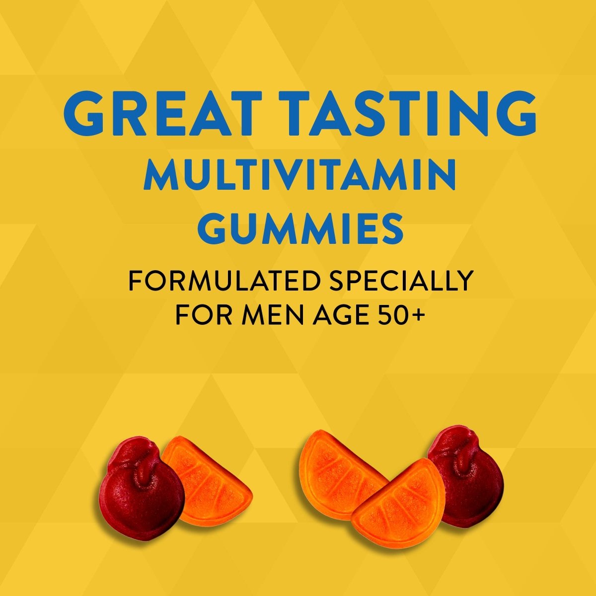 Nature?s Way Alive! Men?s 50+ Gummy Multivitamins, Supports Multiple Body Systems*, Supports Cellular Energy, B-Vitamins, Gluten-Free, Vegetarian, Fruit Flavored, 150 Gummie