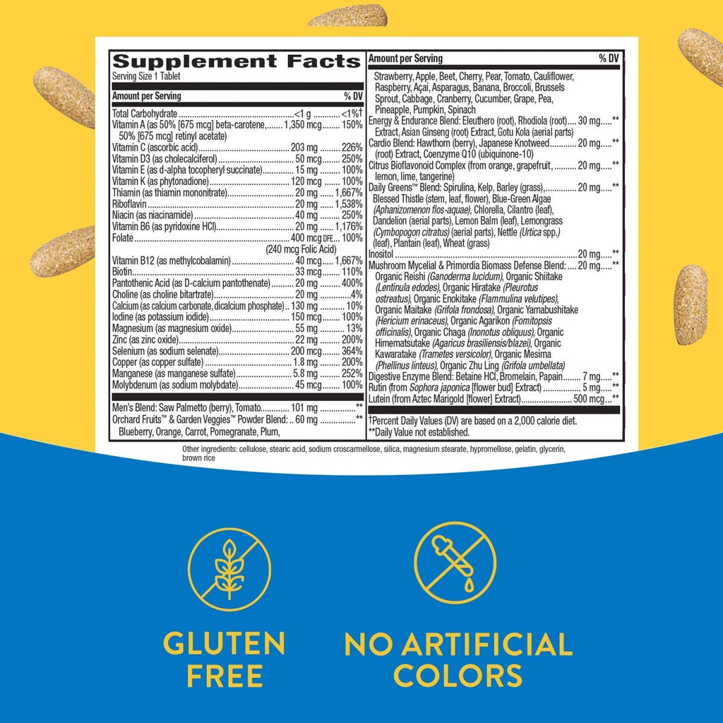 Nature's Way Alive! Men's Ultra Potency Complete Multivitamin, High Potency B-Vitamins, Energy Metabolism*, 150 Tablets