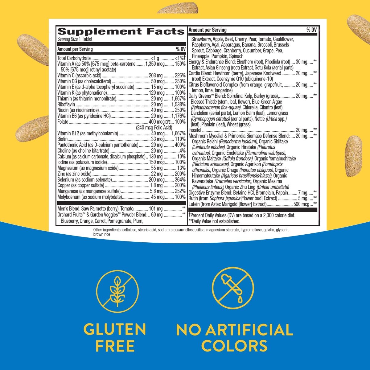 Nature's Way Alive! Men's Ultra Potency Complete Multivitamin, High Potency B-Vitamins, Energy Metabolism*, 150 Tablets