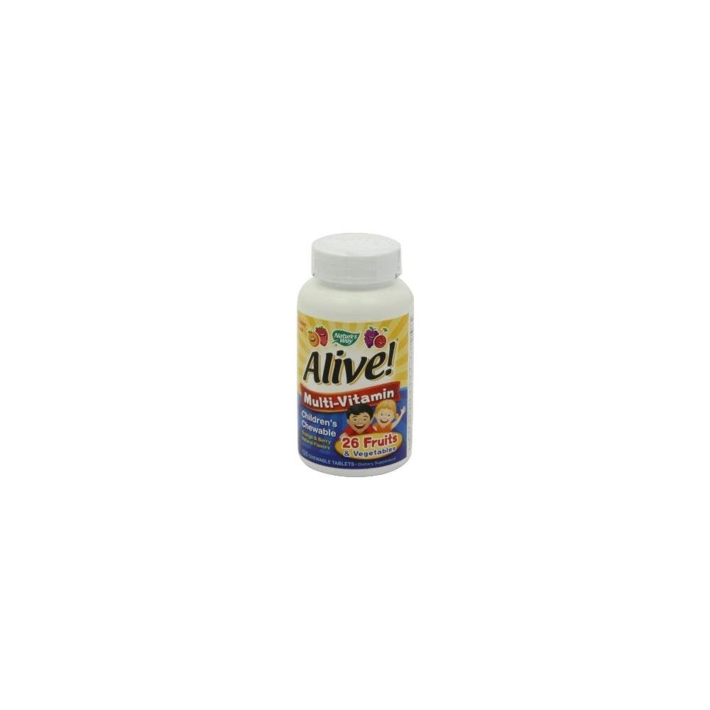 Nature's Way Alive! Multi-Vitamin Chewables for Kids - 120 Chewable Tablets