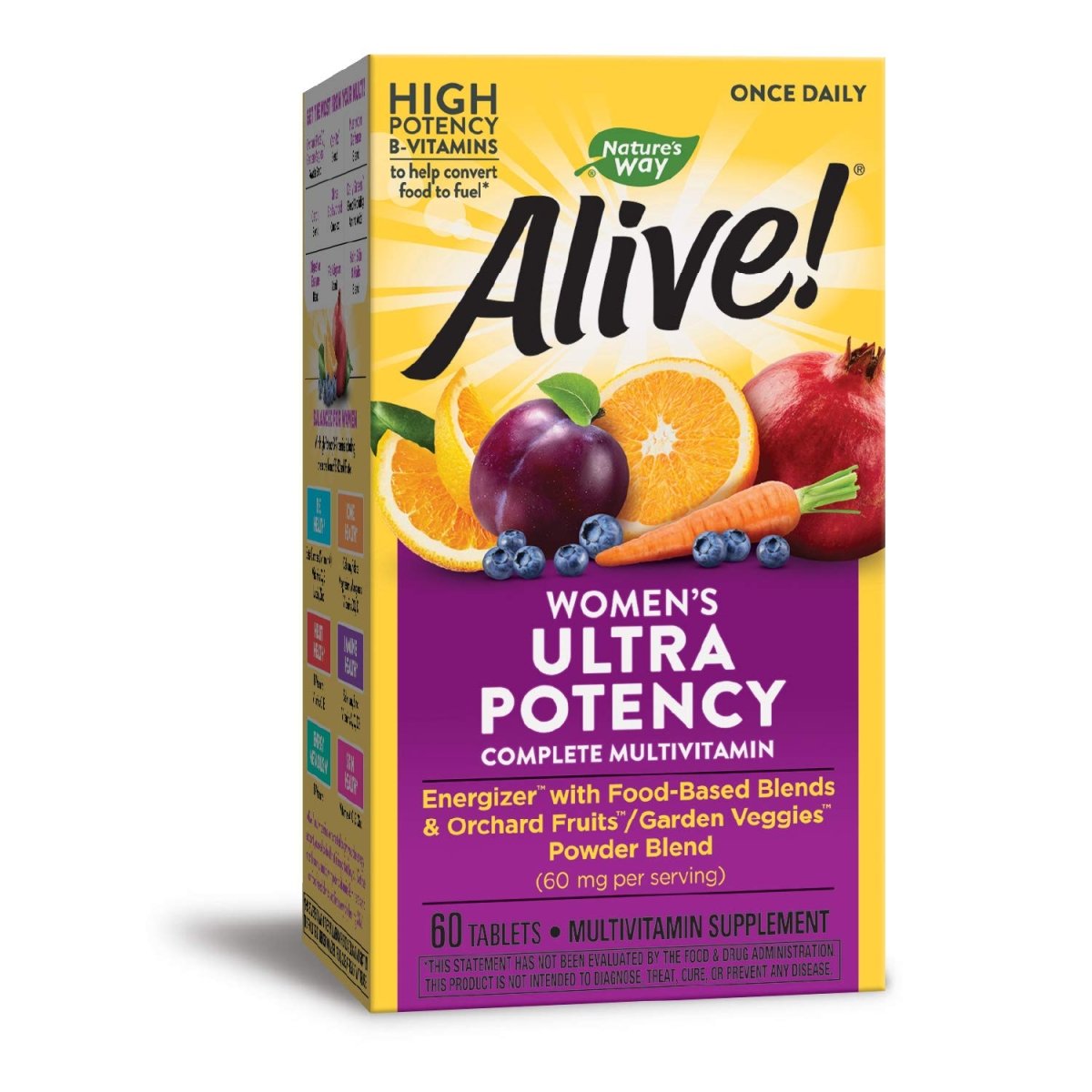 Nature's Way Alive! Women?s Ultra Potency Complete Multivitamin, High Potency B-Vitamins, Energy Metabolism*, 60 Tablets