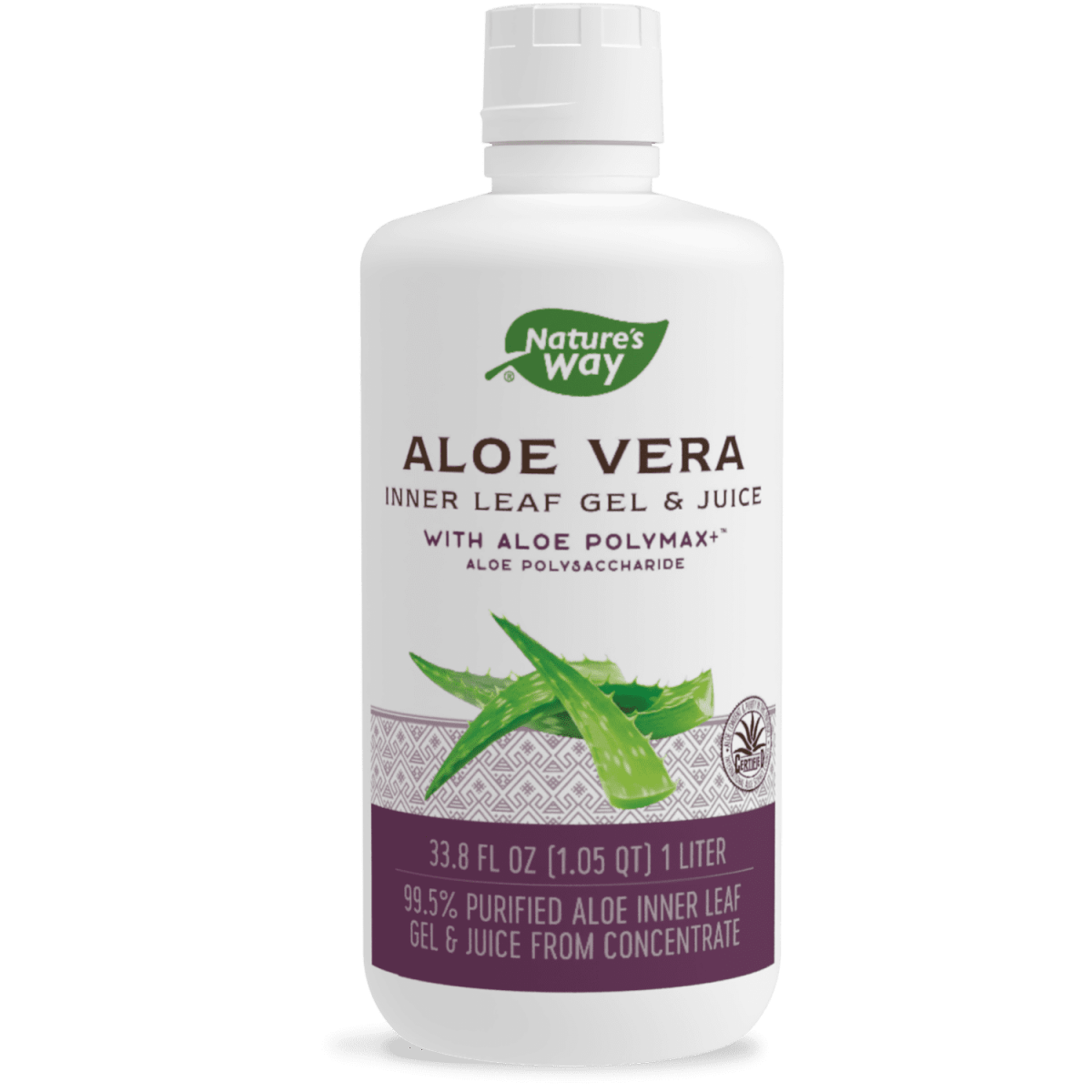 Nature's Way Aloe Vera Inner Leaf Gel & Juice Wild Berry Flavor 33.8 oz - 14282 - 2 Pack