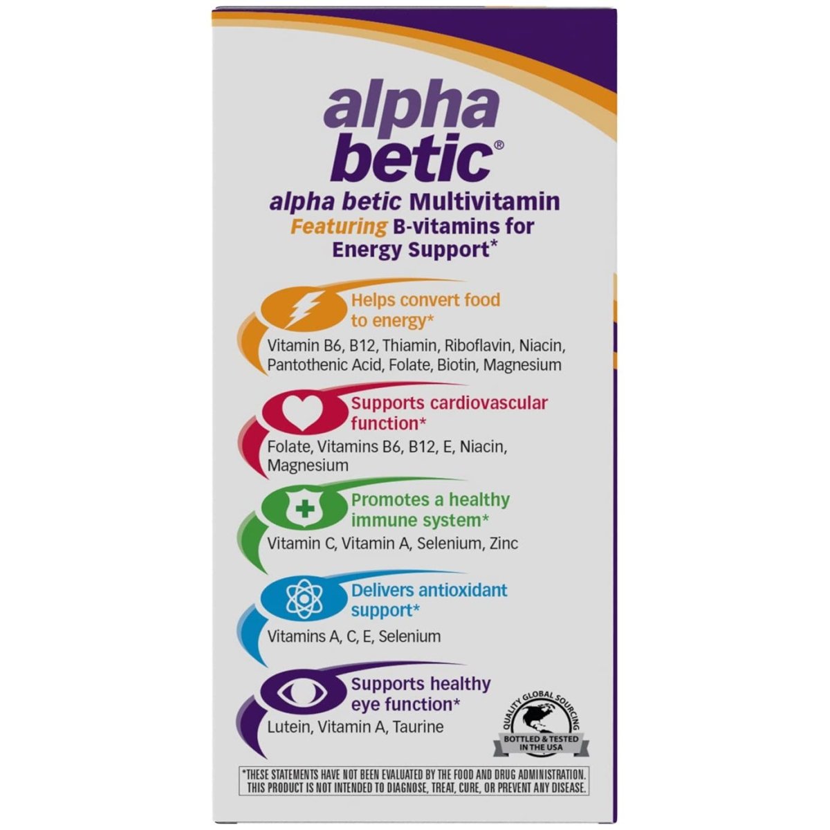Nature's Way Alpha betic Multivitamin, Energy Support, 30 Count