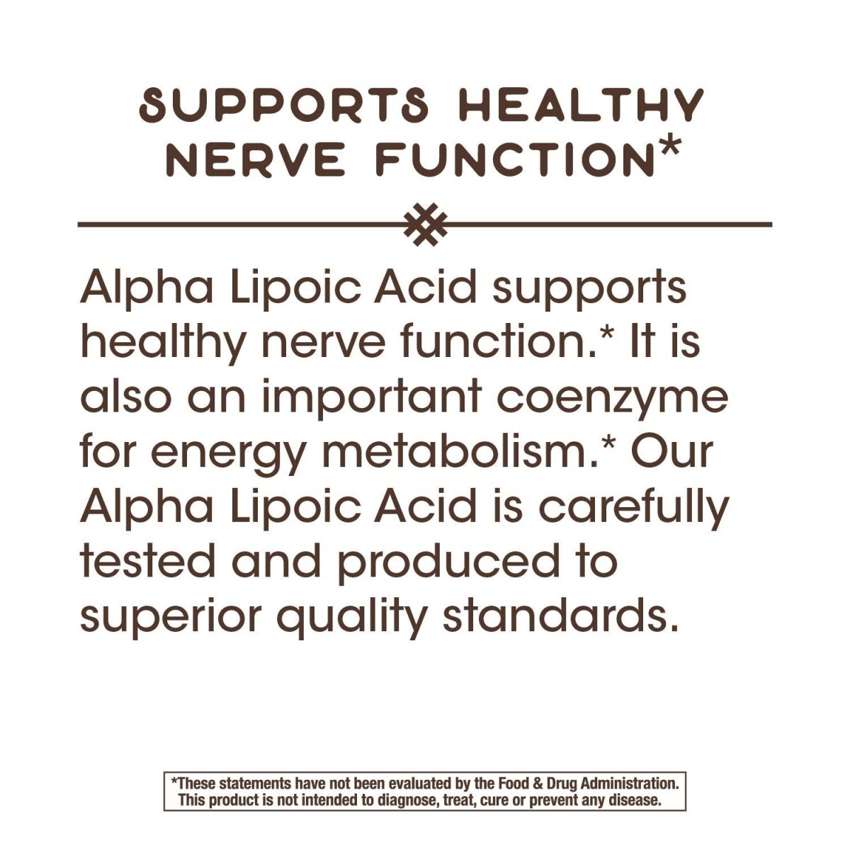 Nature's Way Alpha Lipoic Acid, Supports Healthy Nerve Function*, 600 mg per serving, 60 Capsules