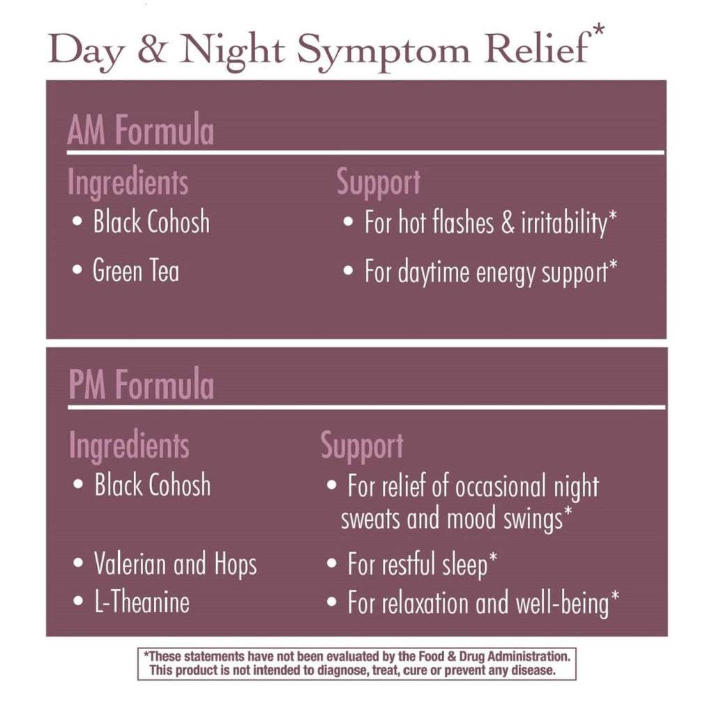 Nature's Way AM/PM Menopause Formula - Hormone Balance and Support - 60 Capsules