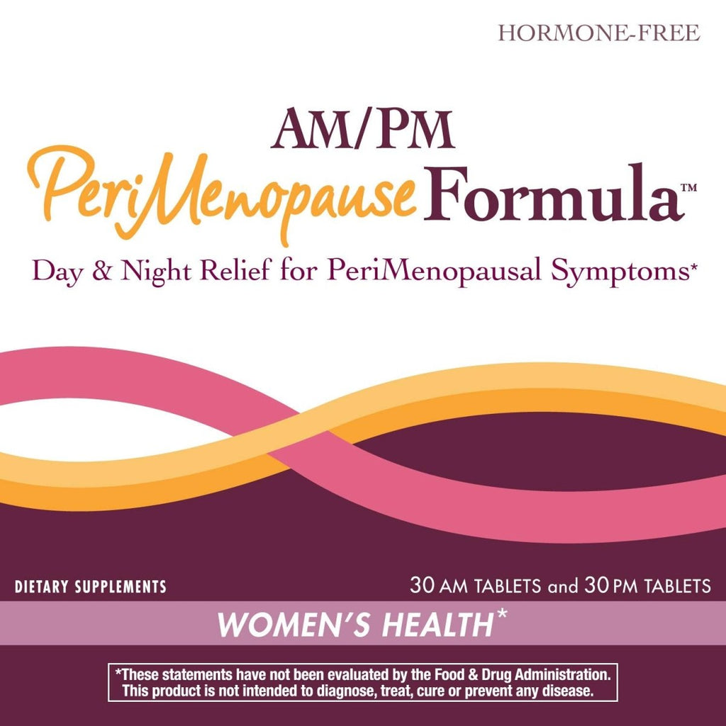 Nature's Way AM/PM PeriMenopause Formula - Hormone-Free Day & Night Relief, 30 AM & 30 PM Tablets