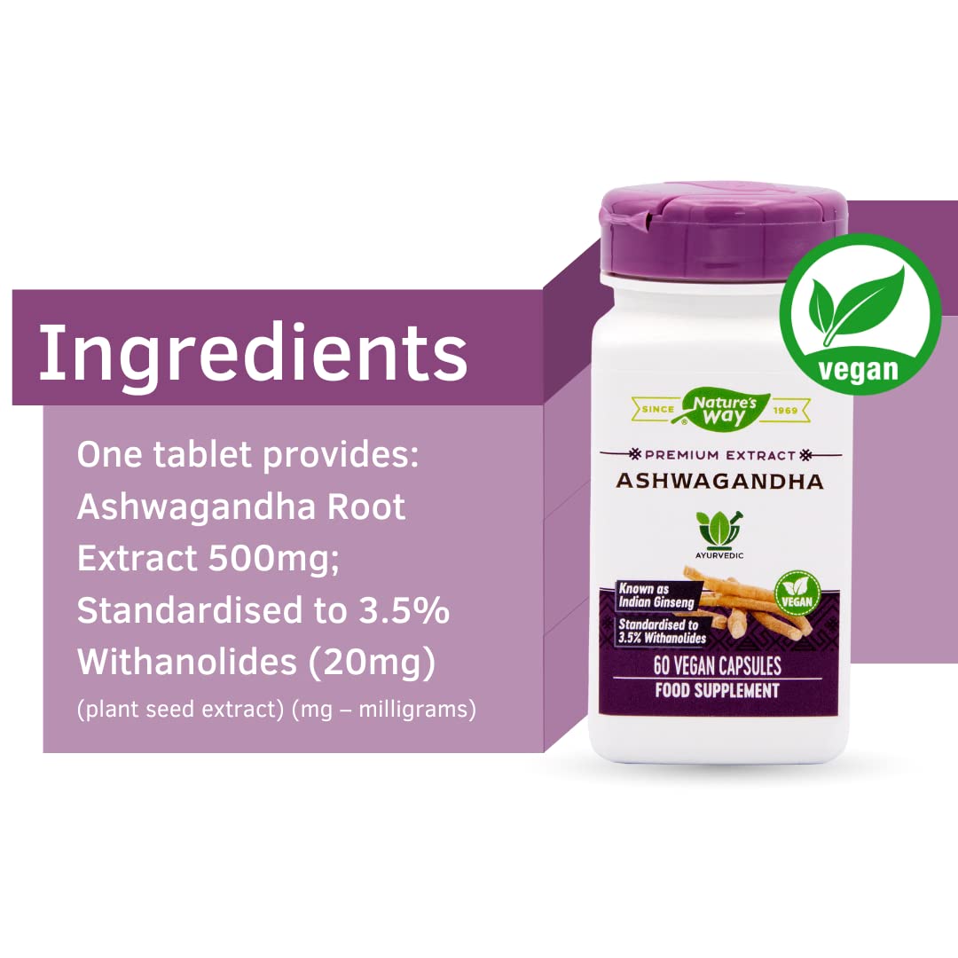 Nature's Way - Ashwagandha, 60 veggie caps