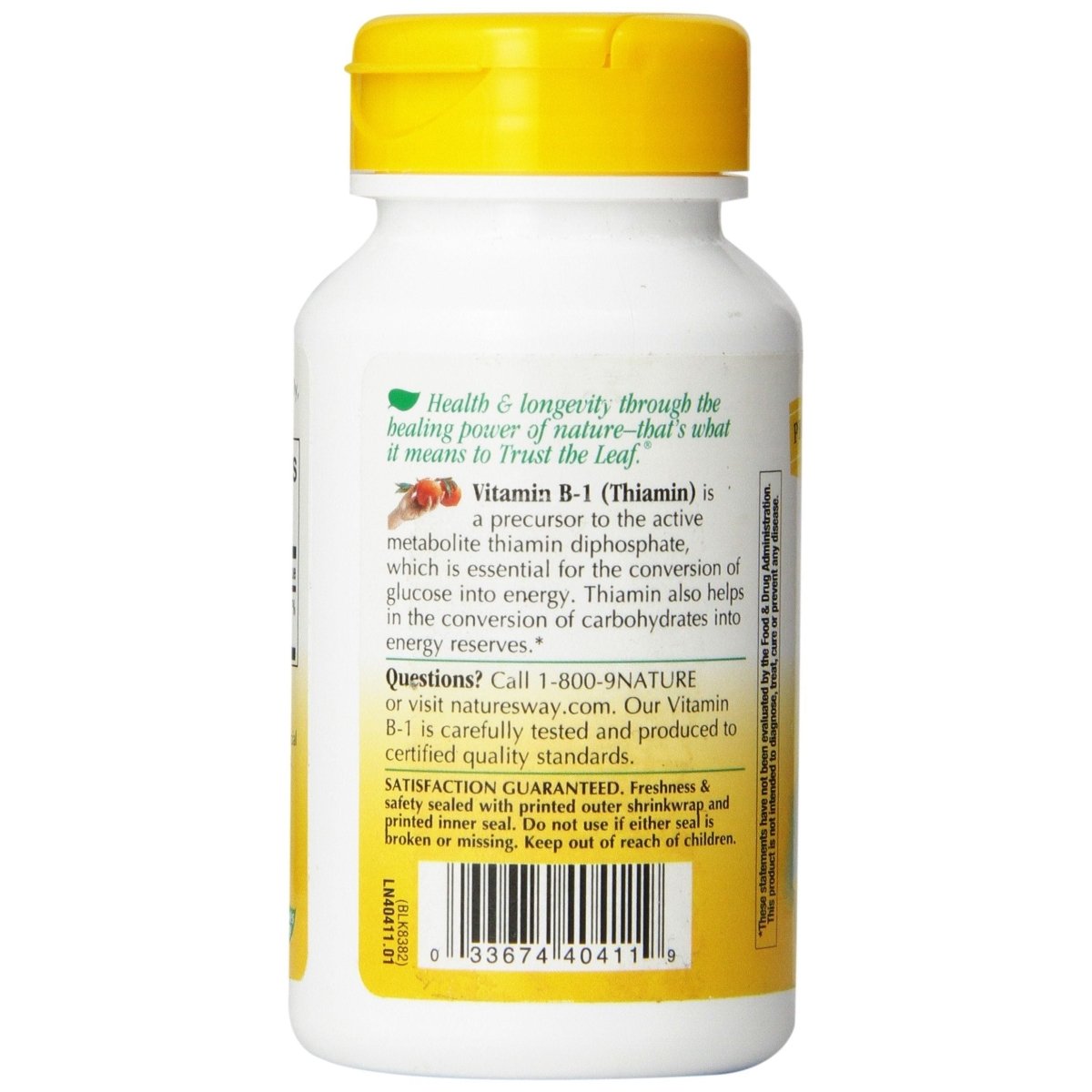 Nature's Way - B-1, 100 mg, 100 capsules