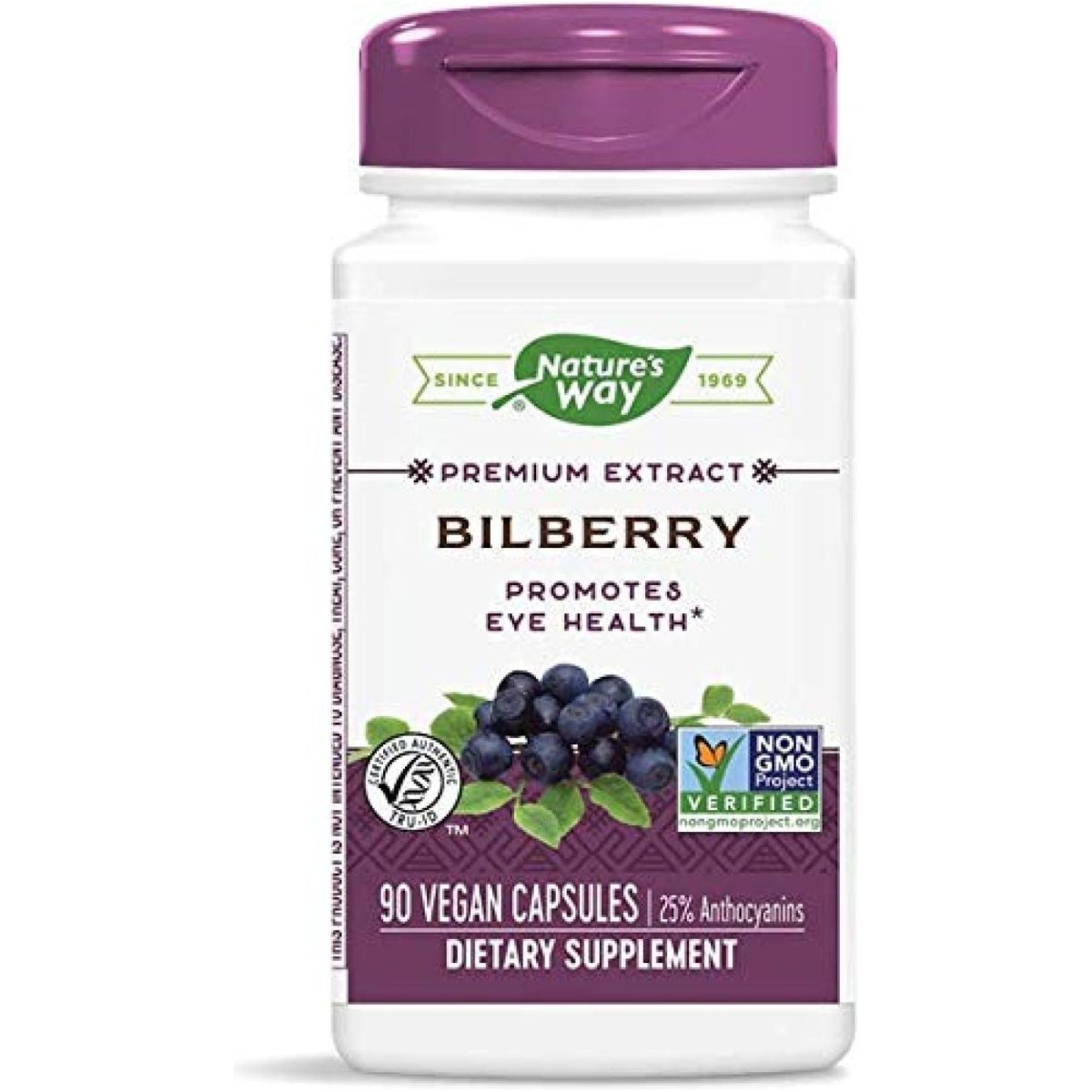 Nature's Way Bilberry Extract 90 Vcaps - 3 Pack