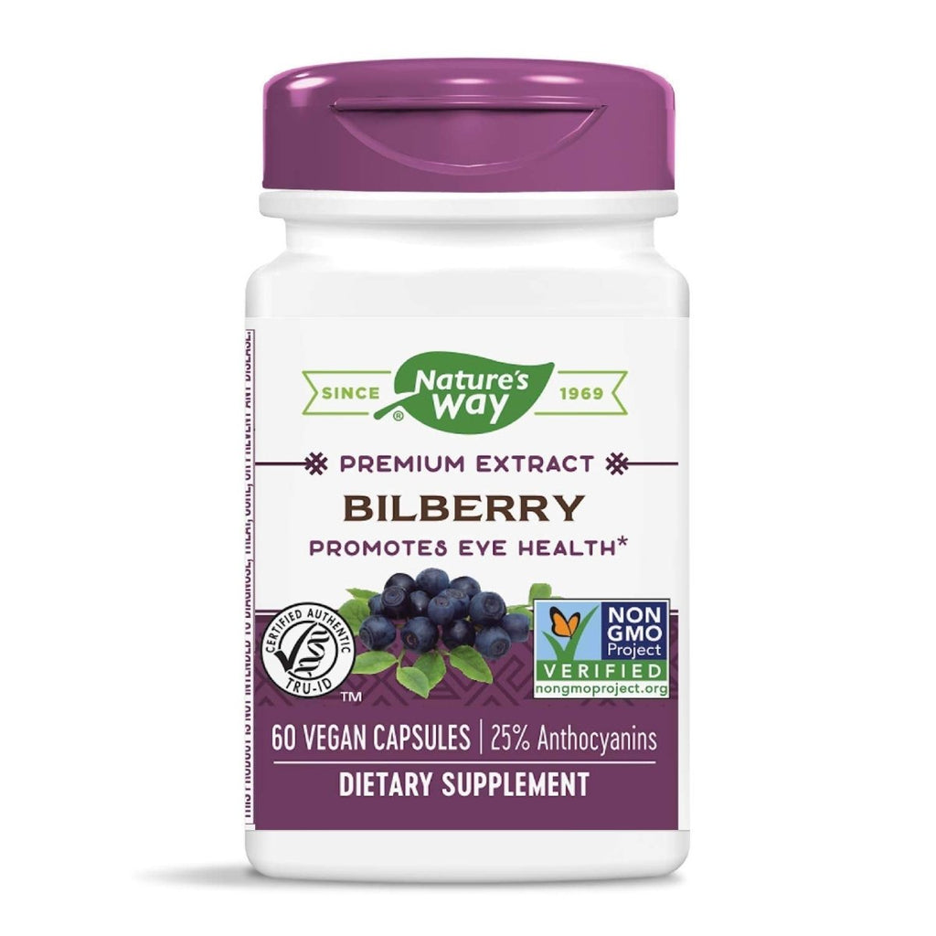 Nature's Way Bilberry Standardized - 60 VegCaps