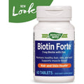 Nature's Way Biotin Forte 3mg with Zinc 60 Tablets - 2 Pack