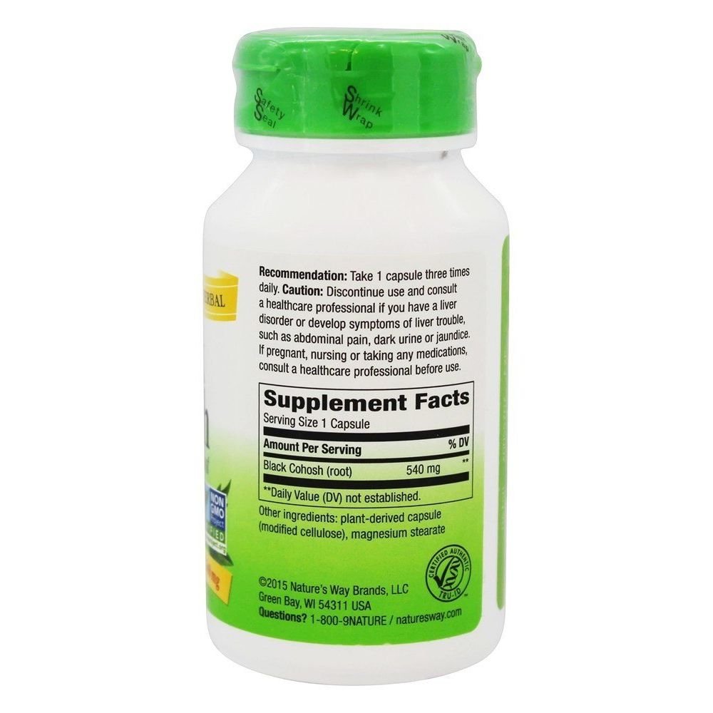 Nature's Way - Black Cohosh Root, 540 mg, 100 caps