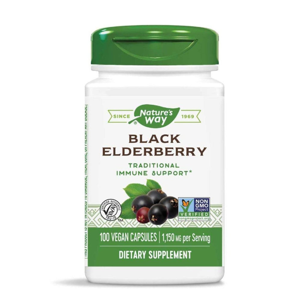 Nature's Way Black Elderberry 100 Vcaps - 2 Pack