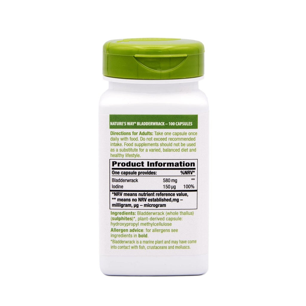 Nature's Way Bladderwrack - 100 Vegetarian Capsules
