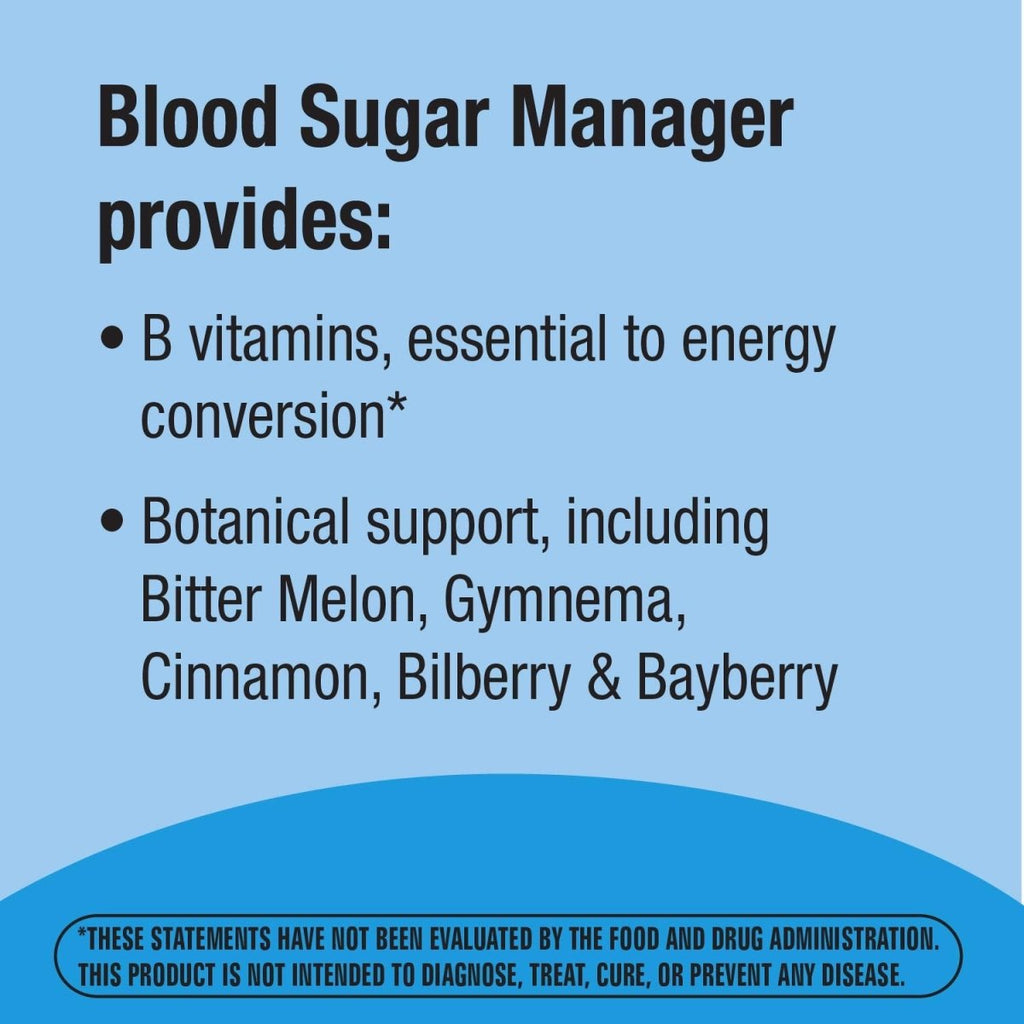 Nature's Way Blood Sugar Manager Glucose Support Formula*, 60 Count