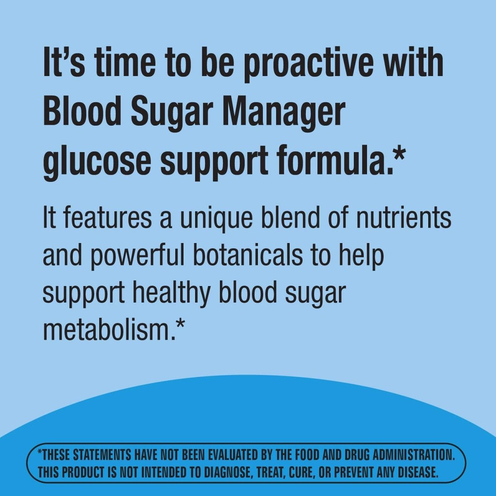 Nature's Way Blood Sugar Manager Glucose Support Formula*, 60 Count
