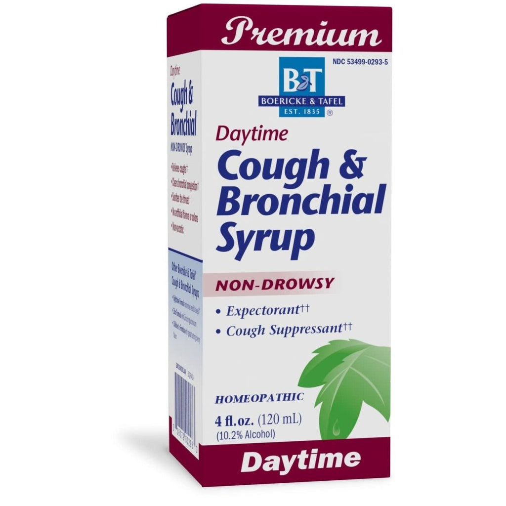 Nature's Way Boericke & Tafel Daytime Cough & Bronchial Syrup, Cough Suppressant?? & Expectorant??, Non-Drowsy, 4 Fl. Oz