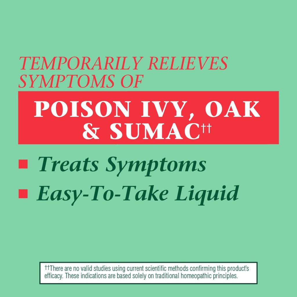 Nature's Way Boericke & Tafel Oral Ivy Liquid, Poison Ivy & Oak Treatment**, Relieves Itching & Burning**, 1 Fl. Oz