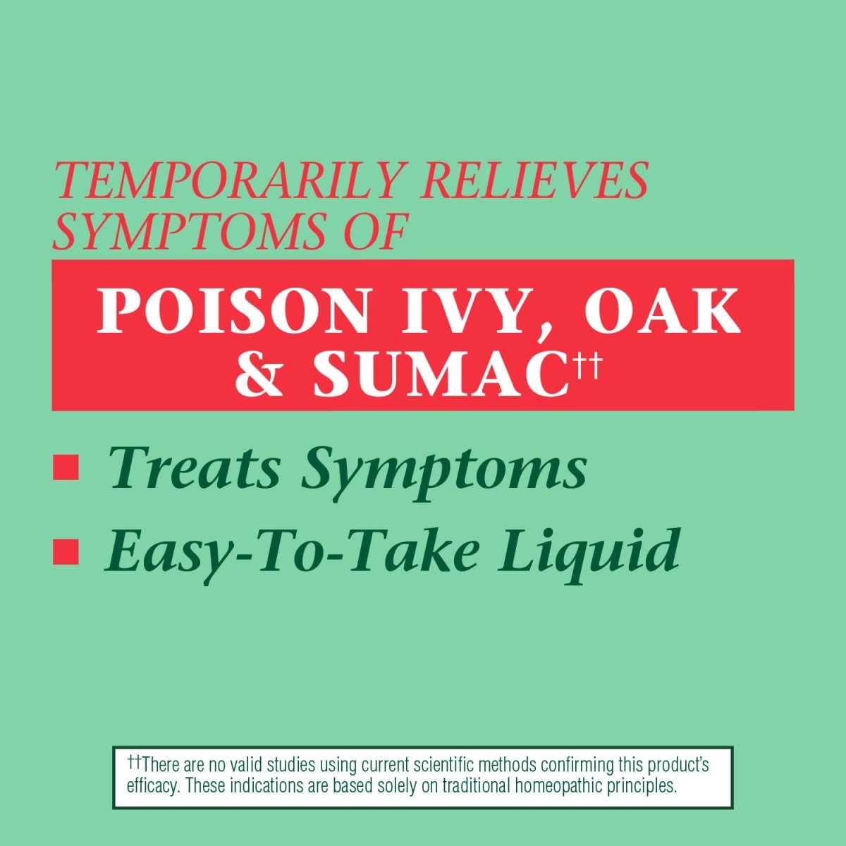 Nature's Way Boericke & Tafel Oral Ivy Liquid, Poison Ivy & Oak Treatment**, Relieves Itching & Burning**, 1 Fl. Oz